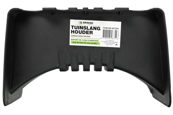 Haveslangeholder, Sort, Vægmonteret, Holdbar Plast, 23x15 cm, til Slanger Op til 15m