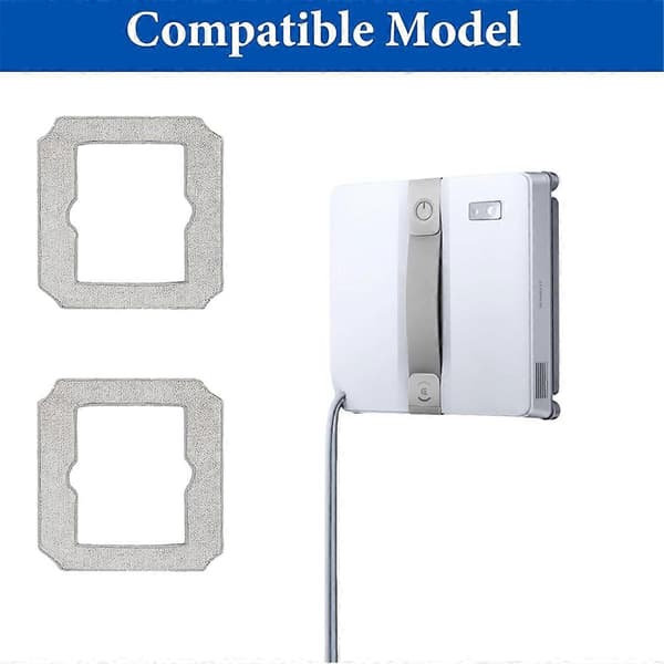 12 kpl Moppityynyn vaihto ECOVACS Winbot Mini -robotti-imuriosaan Grey