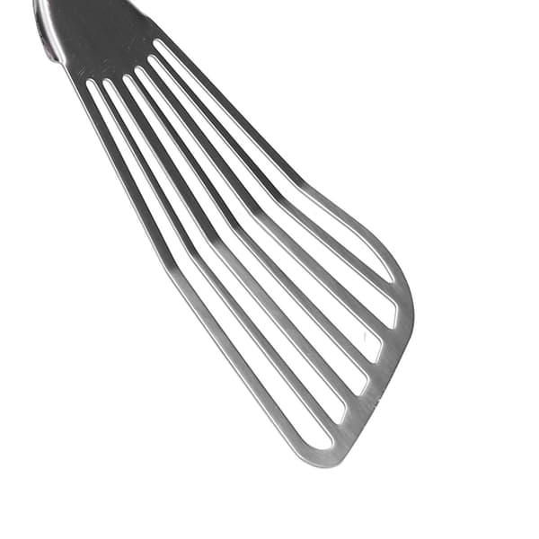 Fiskspade med hål, tjock polerad stekspade för kök, camping, restaurang