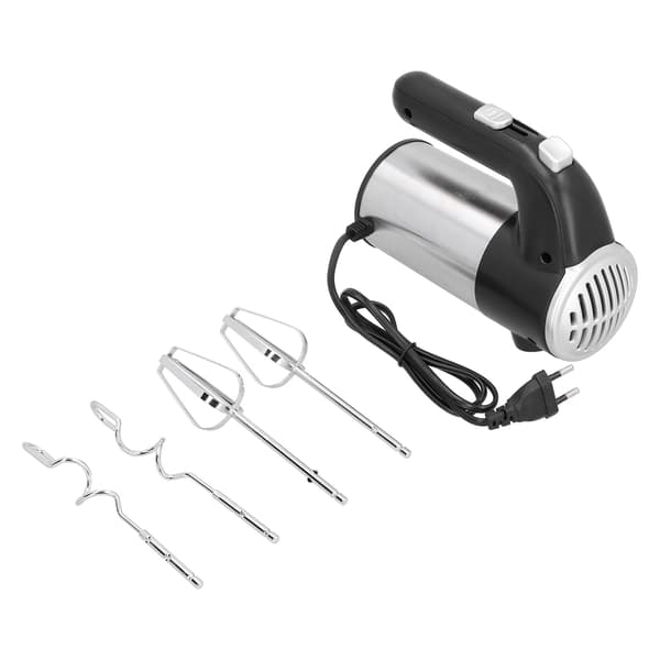 Mini elektrisk håndblender, 150W, 5 hastigheder, æggepisker og madmixer