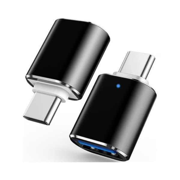 USB C till USB 3.0-adapter, 2-pack, Typ C hane till USB hona OTG, 5 Gbps, för MacBook Pro/Air