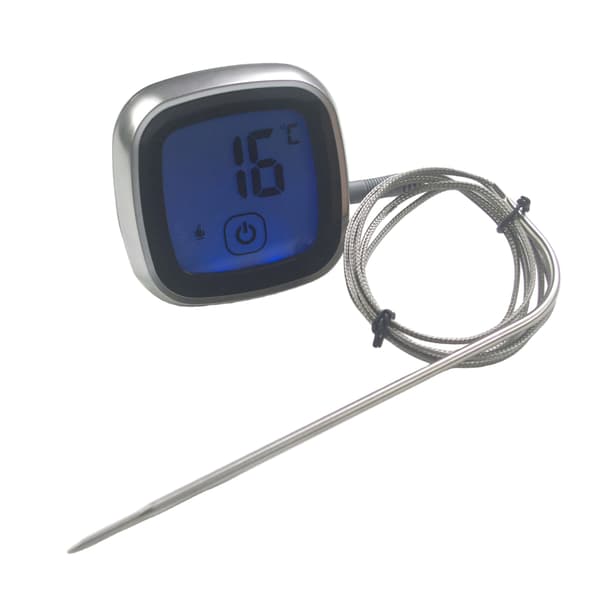 Bluetooth Kødtermometer, Digitalt Trådløst Madlavningstermometer, 0-250C, Rustfri Stålprobe