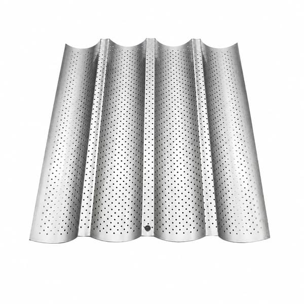 Non-stick perforerad franskbrödsform, brödform, hembakningsredskap