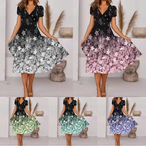 Elegant blondekjole for damer PINK M