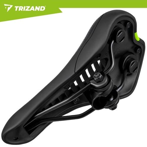 Cykelstol, Sort, 28x14cm, Komfortabel Cykelsadel med Stødabsorption, Universal Pasform