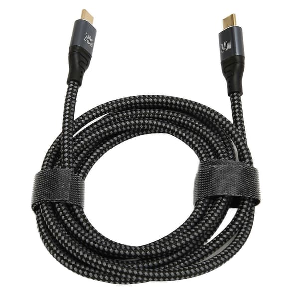C til C PD3.1 240W Hurtigopladning 2m 480Mbps E Mark2.0 Chip Universal til Han USB C Forlængerkabel