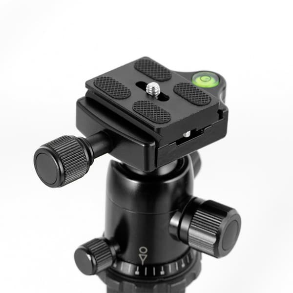 Quick Release Plate PU-50, Aluminiumslegering, Sort, 50x38x10mm, til DSLR Kamera Stativ