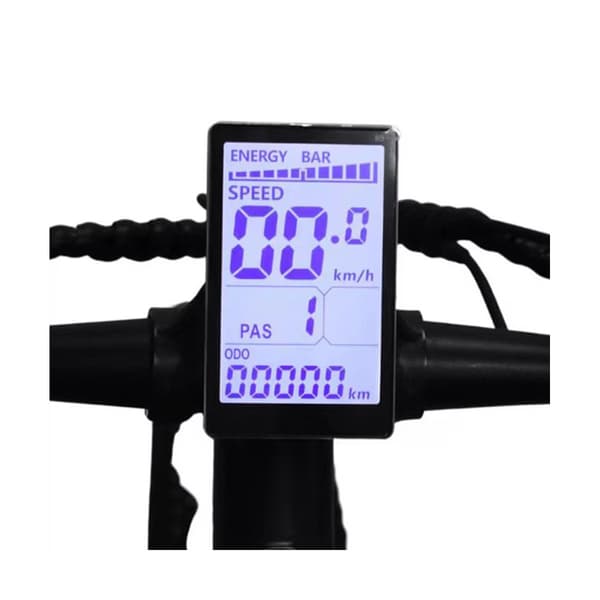 M5 Elsykkel LCD-skjermmåler, 24V-60V, 6PIN, Svart, E-scooter Panel Skjerm