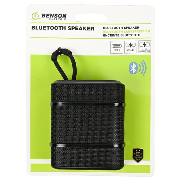 Mini Bluetooth-høyttaler, trådløs 5.3, bærbar, ABS, 3-4 timers spilletid