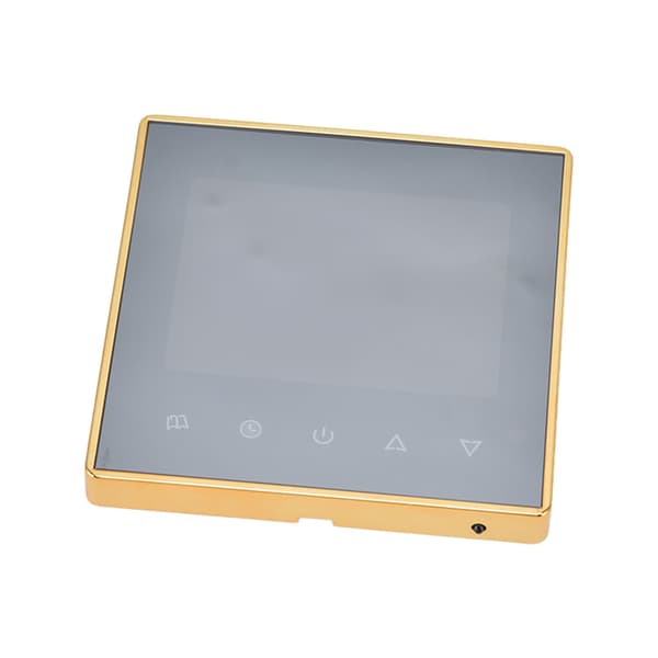 Smart programmerbar termostat för AC, vatten- och golvvärme, AC220V, guld