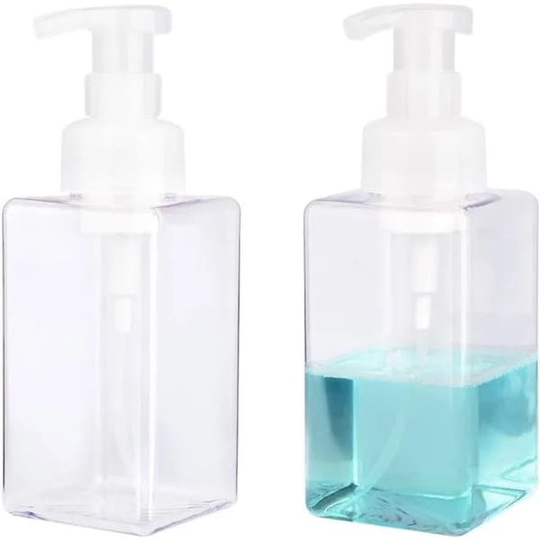 Skumsåpdispensrar, set om 2, 450 ml, för lotion, påfyllningsbara flaskor
