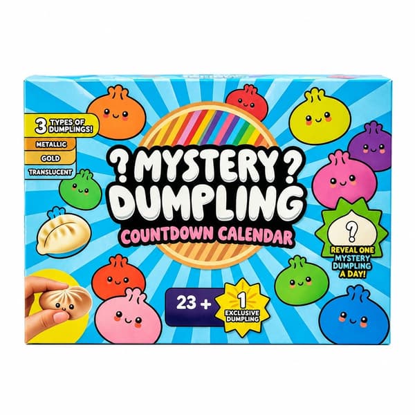 Dumpling Squishy Stressavlastningsleksak, Blindlåda, Långsam Återhämtning, 24 Bullar 330g, Bulle Kläm Kul