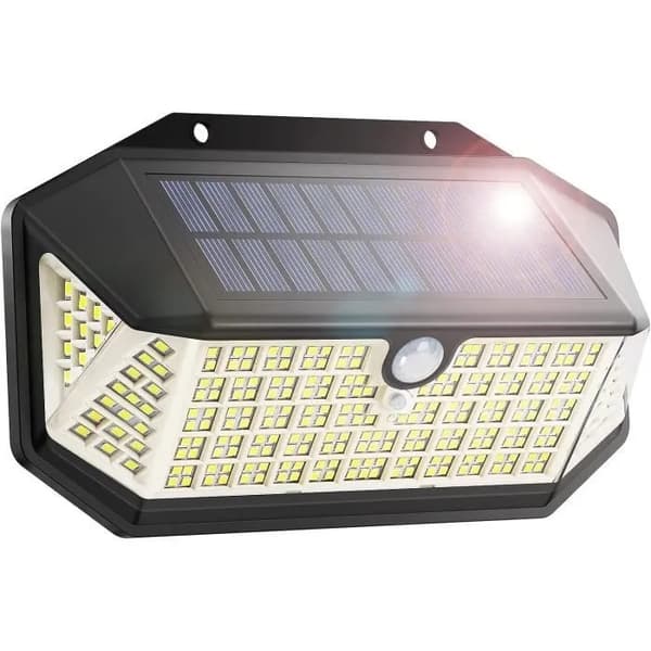 266 LED Solar Lampe, 2600 Lumen, Bevægelsessensor, 3 Tilstande, Udendørs Sikkerhed