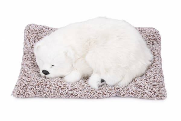 Simuleringshundleksak med ljud, vit samojed, plyschplast, bildekoration, ny present