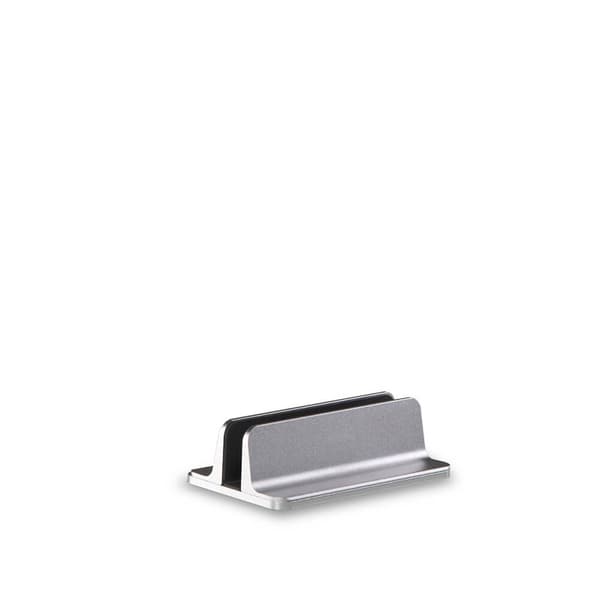 Justerbar bærbar computerstander i aluminium til Mac Ultrabooks, sølv, ergonomisk skrivebordsmontering