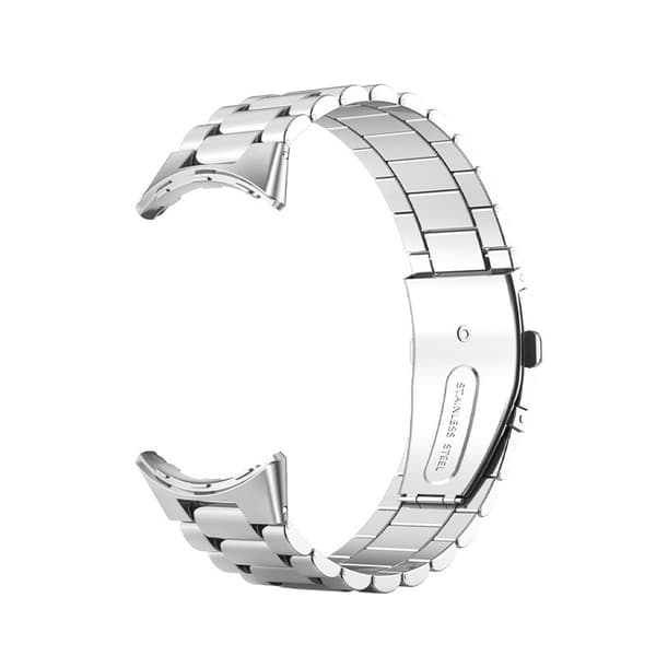 Klokkerem i rustfritt stål for Google Pixel Watch, sølv, 18 cm lengde, justerbar 13,9-22 cm håndledd