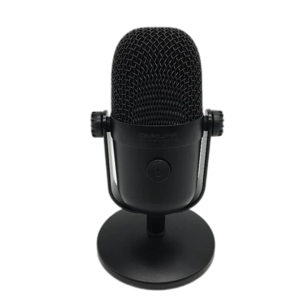 Sort USB kondensatormikrofon til gaming og streaming med mute-knap