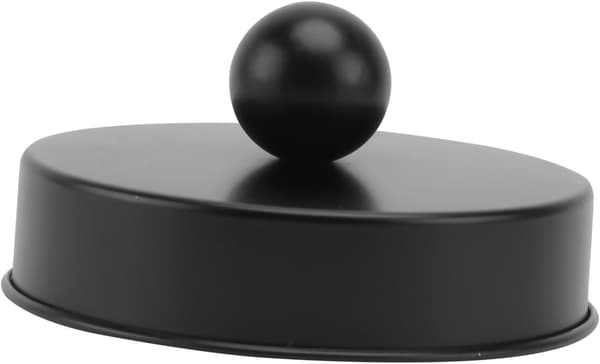 70 mm kuppellåg i rustfrit stål til 6,5 cm syltetøjsglas, sort, til opbevaring og konservering