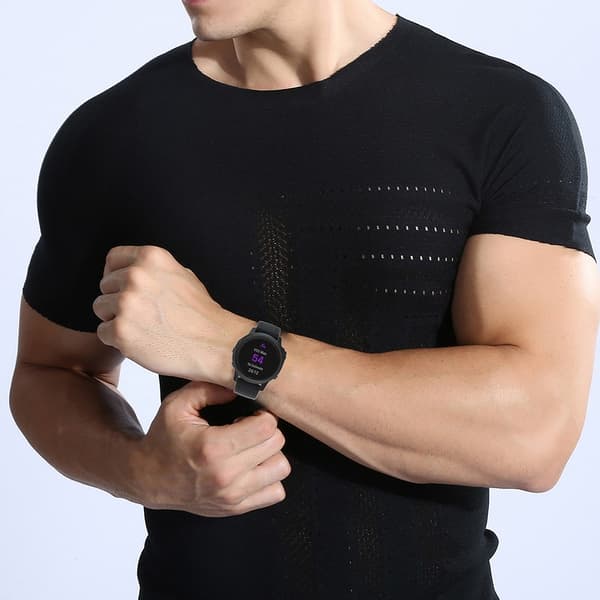 Urrem kompatibel med Garmin Fenix 7S/6S/5S, Instinct 2S, 20mm, Silikone, Sort