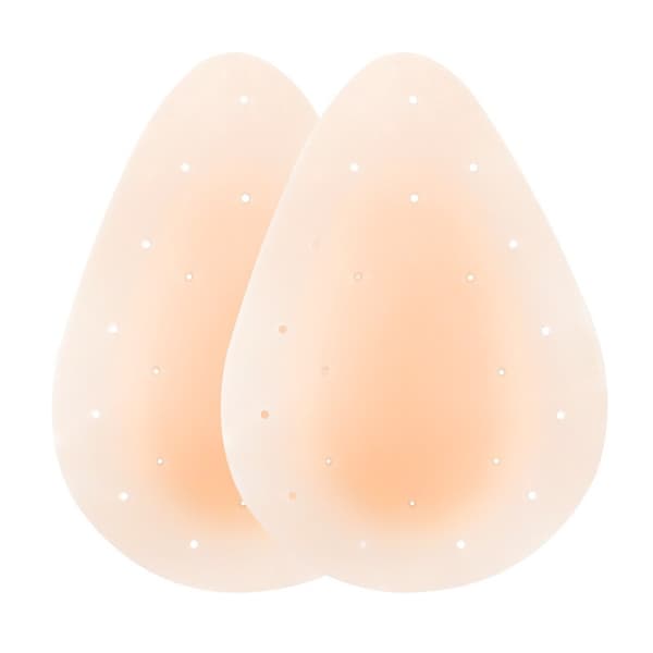 Sømløse Teardrop Push Up BH-indlæg, Beige, Silikone, Usynlige Løftepuder