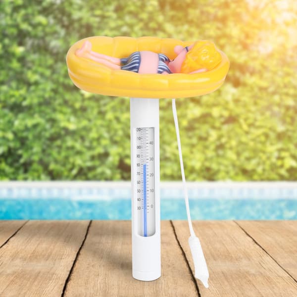 Flydende swimmingpooltermometer, tegneserieform, temperaturmåler med ℉/℃ display