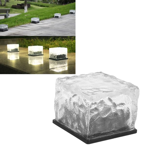 LED Solar Nedgrävd Tegellampa, Vattentät Trädgårdsbelysning, Underjordisk