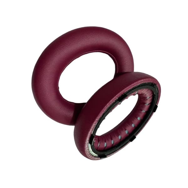 Røde udskiftningsørekopper til Bose QuietComfort Ultra, proteinlæder, komfort