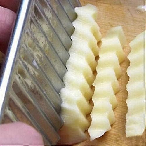 Bølgekniv til kartoffelchips og grøntsager i rustfrit stål