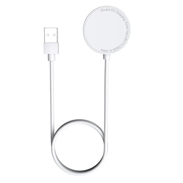 Lader til Xiaomi Watch S2, hvit, kompakt bærbar hurtigladekabel 1m