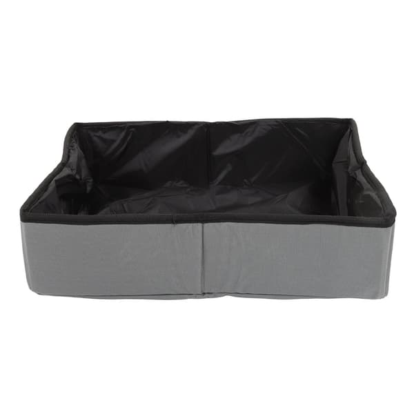 Sammenleggbar kattedo, vanntett stoff, bærbar for reise, grå - 40*30*10cm