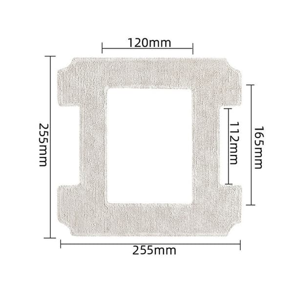 Erstatningsmoppeklut for ECOVACS W1 W1 PRO Vindusvaskerobot, Grå, Mikrofiber