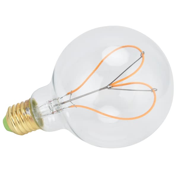 G95 Hjärtformad LED Retro Glödlampa, E27, 4W, Dimbar, Varmt Ljus för Sovrum och Kafé