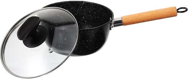 18 cm non-stick Maifan Stone mjölkkastrull med lock