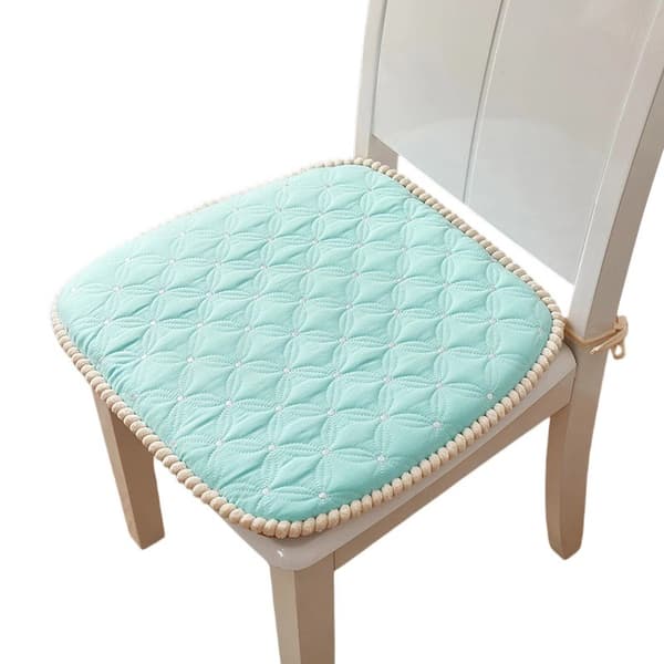 Sklisikker stolpute 45x45cm, vaskbar polyesterfiber for restauranter Circle style-light green