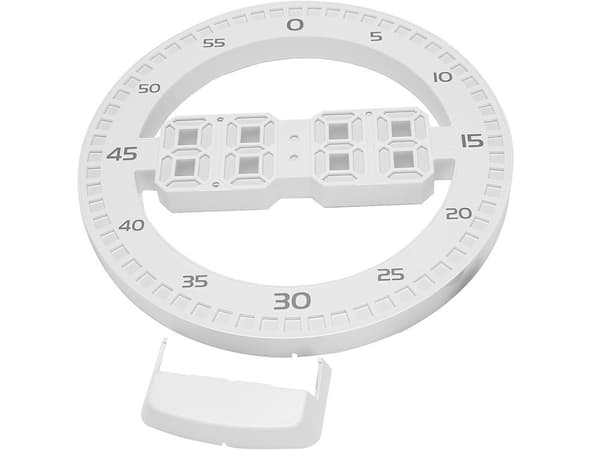 LED Vækkeur med Termometer, Digitalt Display, Baggrundsbelysning, 12/24H, Vægmontering eller Skrivebord