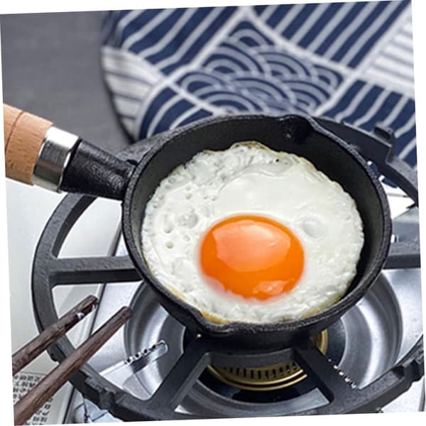 Mini støbejerns non-stick stegepande til morgenmad og æg