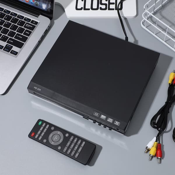 DVD-spelare för TV med HDMI, spelar alla regioner och format, CD-spelare för hemmet