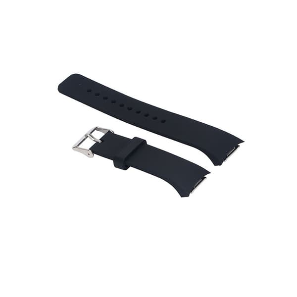 Silikone urrem til Samsung Gear S2 R720, sort, størrelse L, justerbar