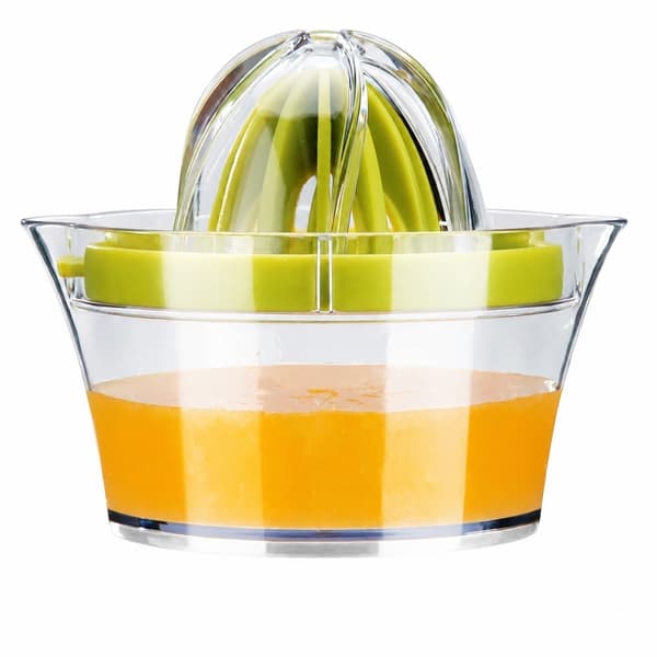 Manuel citruspresser, grøn, 400 ml, plast citronpresser til frisk juice