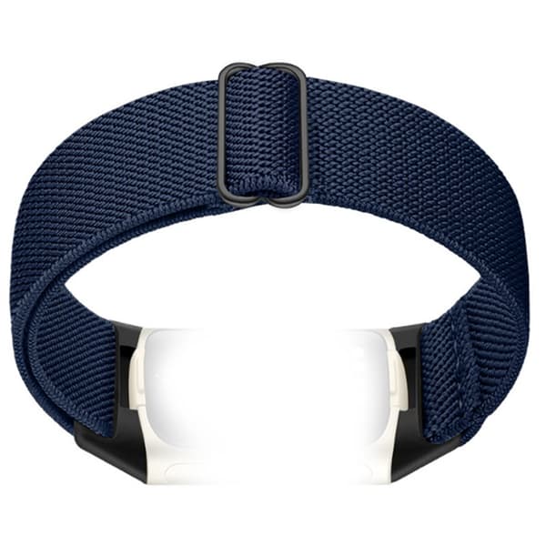 Nylonarmband för Fitbit Charge 5/6, marinblå, andningsbart justerbart NavyBlue