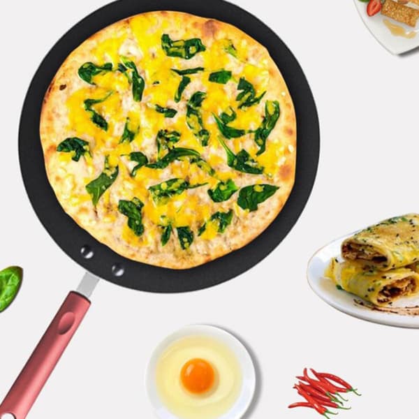 10-tommer non-stick kulstofstål stegepande til pandekager, omeletter og mere