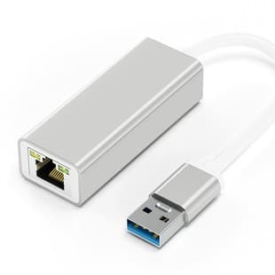 USB 3.0 Gigabit Ethernet-adapter, RJ45, aluminium, til bærbar computer og telefon