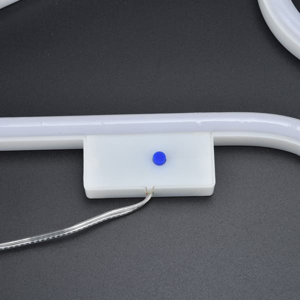 Iskrem Neonskilt Lys, Varm Hvit, LED, Fjernkontroll, USB/Batteri, Festdekor