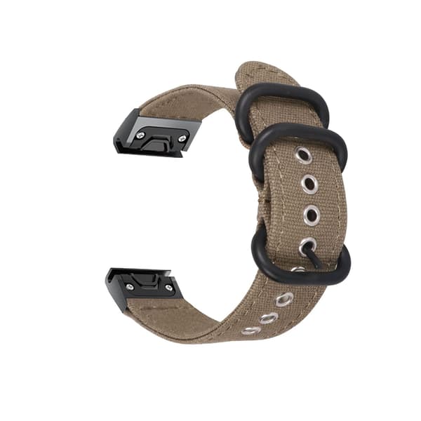 20 mm Quick Release Canvas Urrem til Garmin Fenix 7/6/5, Grøn