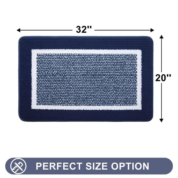 Innvendige dørmatter, absorberende smussfanger, sklisikker lav profil 80x120cm blue