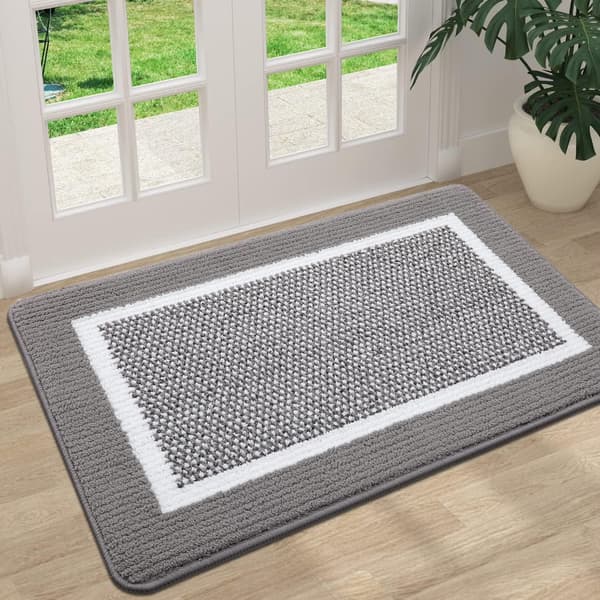 Innvendige dørmatter, absorberende smussfanger, sklisikker lav profil 80x120cm light gray