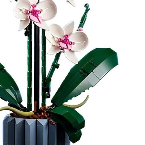 Phalaenopsis Blomsterbyggsats, 608 delar, Orkidebukett Byggleksak för barn