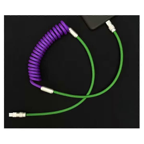 Erittäin nopea latauskaapeli Type C - Type C -laturi USB C -datakaapeli jousidatakaapeli