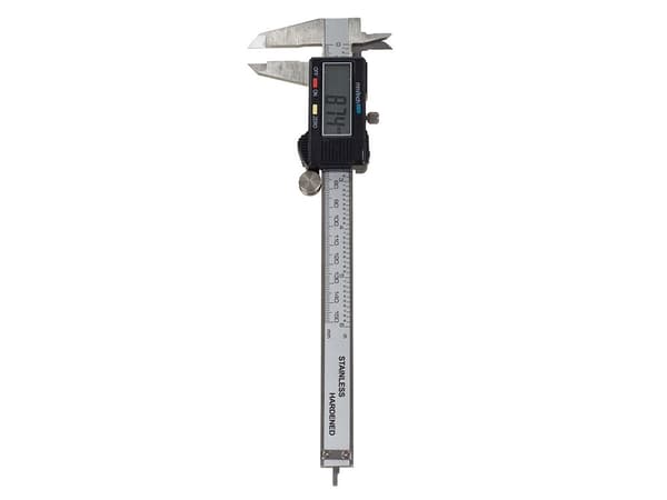 Digital skydelære 150 mm, LCD-display, rustfrit stål, elektronisk mikrometer, automatisk slukning