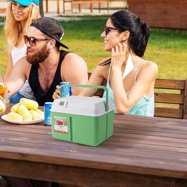 Bærbar kjøleboks 5L/8L med digitalt termometer, isolert pose for grilling, campingmatoppbevaring